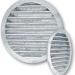 8040571292 Решетка вентиляционная наружная круглая с мелкой антимоскитной сеткой диаметр 315 мм 10.032 Hirschmann