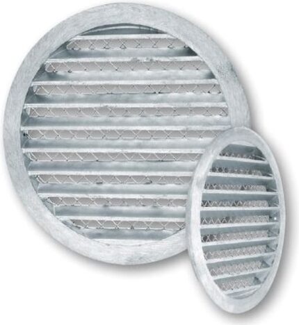 8040571291 Решетка вентиляционная наружная круглая с мелкой антимоскитной сеткой диаметр 250 мм 10.031 Hirschmann