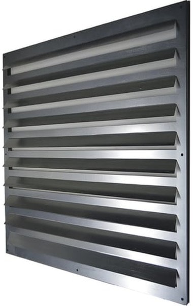 8047687580 Решетка вентиляционная 300x400мм с наружними жалюзями из оцинкованной стали RG0304000 Hirschmann