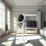 8038854297 Вентилятор напольный с регулируемой высотой HJ-190, белый FANHJ-190 Hirschmann