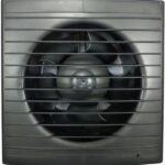 8038854369 Вентилятор осевой, вытяжной с таймером и датчиком влажности, МАЛОШУМНЫЙ, с обратным клапаном, 125СНК STILL (240 м3), gray metal ... Hirschmann