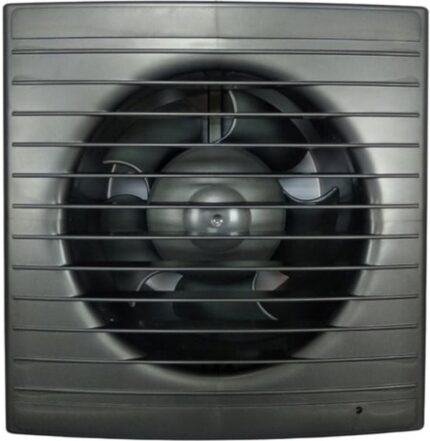 8038854350 Вентилятор осевой, вытяжной с таймером, МАЛОШУМНЫЙ, обратный клапан, 125СТК STILL (240 м3), gray metal 125СТК STILL gray Hirschmann