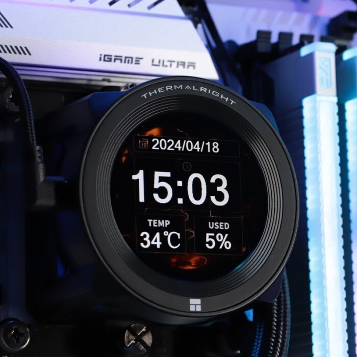 8057920035 C-VISION-BL-360-ARGB, Thermalright Core Vision 360 Black, Система жидкостного охлаждения Hirschmann — изображение 9